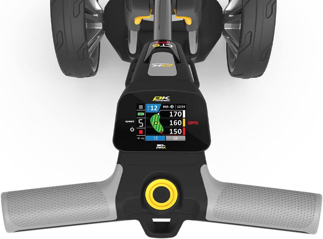 Powakaddy CT8 GPS EBS Cart w/Extended Lithium B Gunmetal - Image 4
